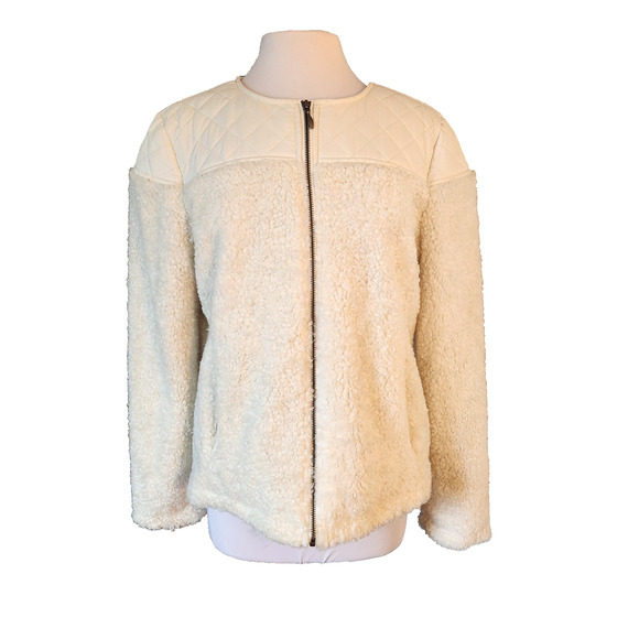 Prana Good Lux Sherpa Quilted Full Zip Jacket Size XL - Picture 2 of 10